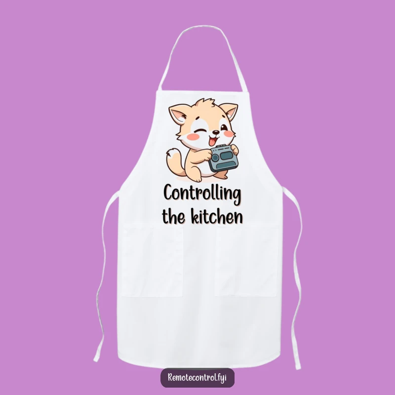Funny Playful Animal Remote Control Apron, Cook with Control Funny Gift