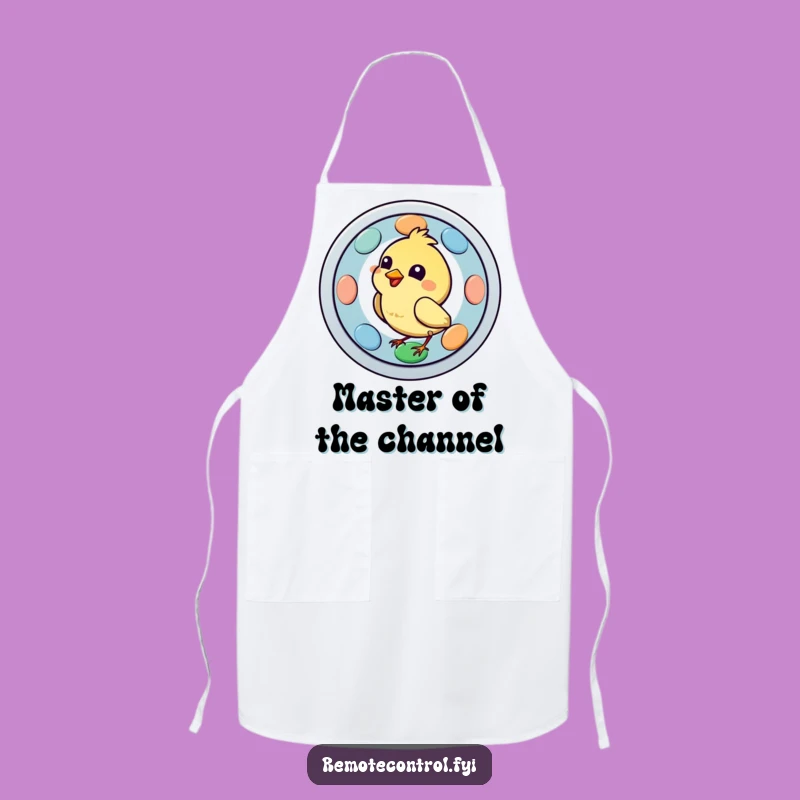 Funny Bird Remote Apron: Comedic Culinary Controller Gift for Chefs