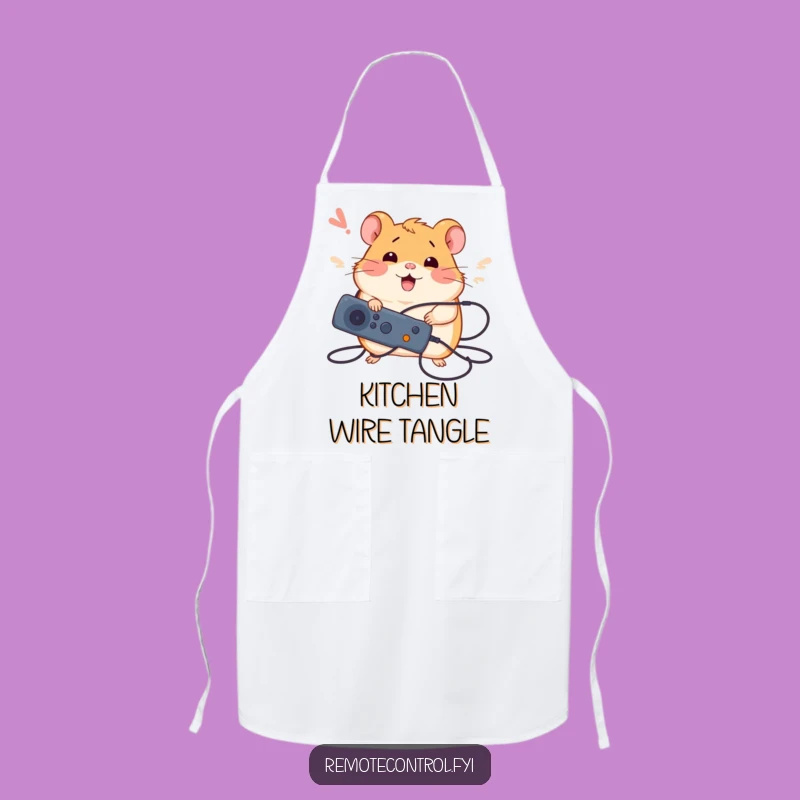 Funny Hamster Chef Apron: Hamster Tames Tech, Great Funny Gift