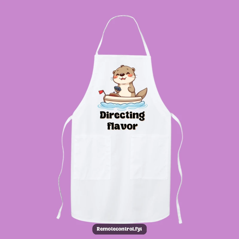 Funny Otter Chef's Boat Apron: Hilarious Kitchen Navigator