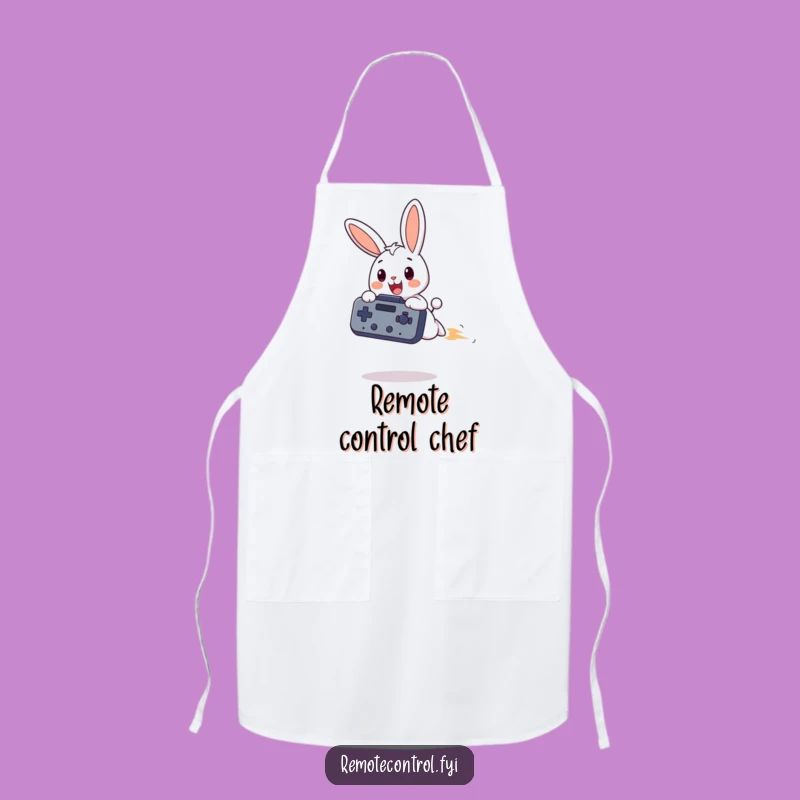 Funny Bunny Remote Apron: Cook Up Laughs in the Kitchen Anew