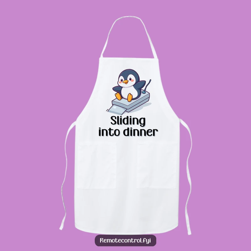Funny Penguin Chef's Ramp Apron: Hilarious Kitchen Navigator