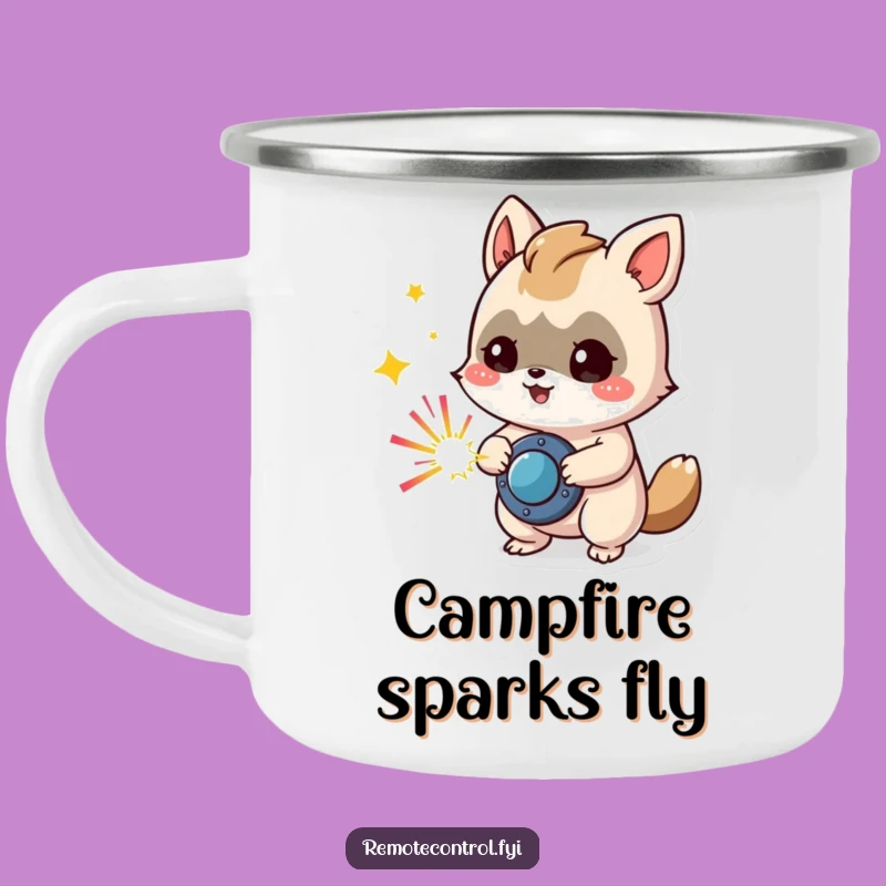 Funny Animal Adventure Mug: Sparks Fly on the Trail, Gift!