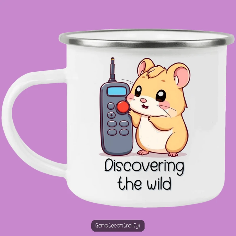 Funny Hamster Campfire Mug: Hilarious Remote Explorer's Adventure Mug