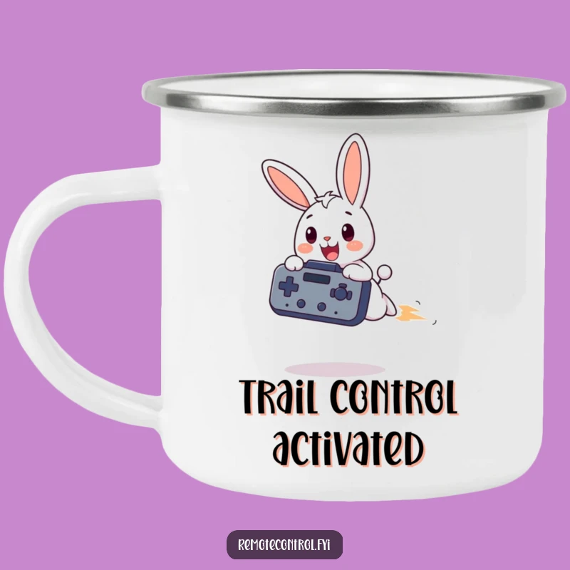 Funny Bunny Remote Camping Mug: Adventure Fuel for Outdoor Fun