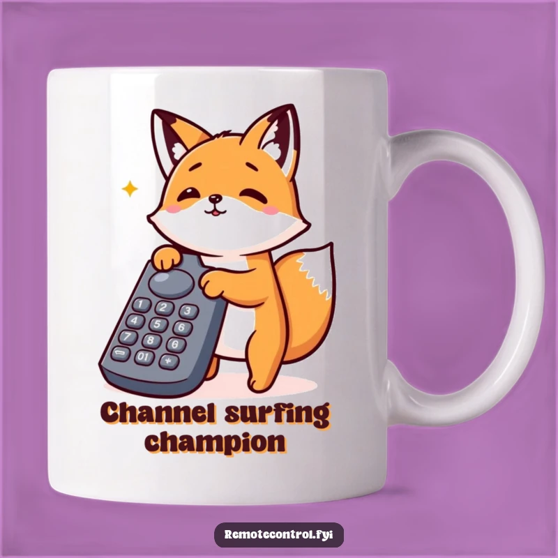 Funny Fox Mug: Button-Mashing Fun, Perfect Humorous Entertainment Gift