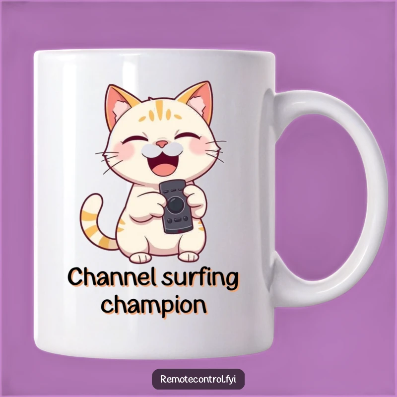 Funny Giggling Cat Mug - Remote Control Fun Cup - Perfect Funny Gift