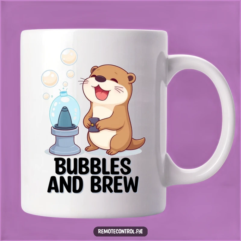 Funny Otter Bubble Mug: Joyful Remote Fun Controller Gift