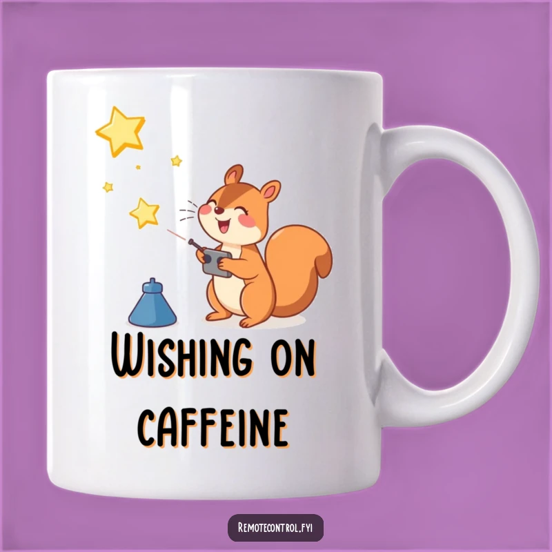 Funny Squirrel Star Launcher Mug: Joyful Spirit, Perfect Funny Gift for Dreamers