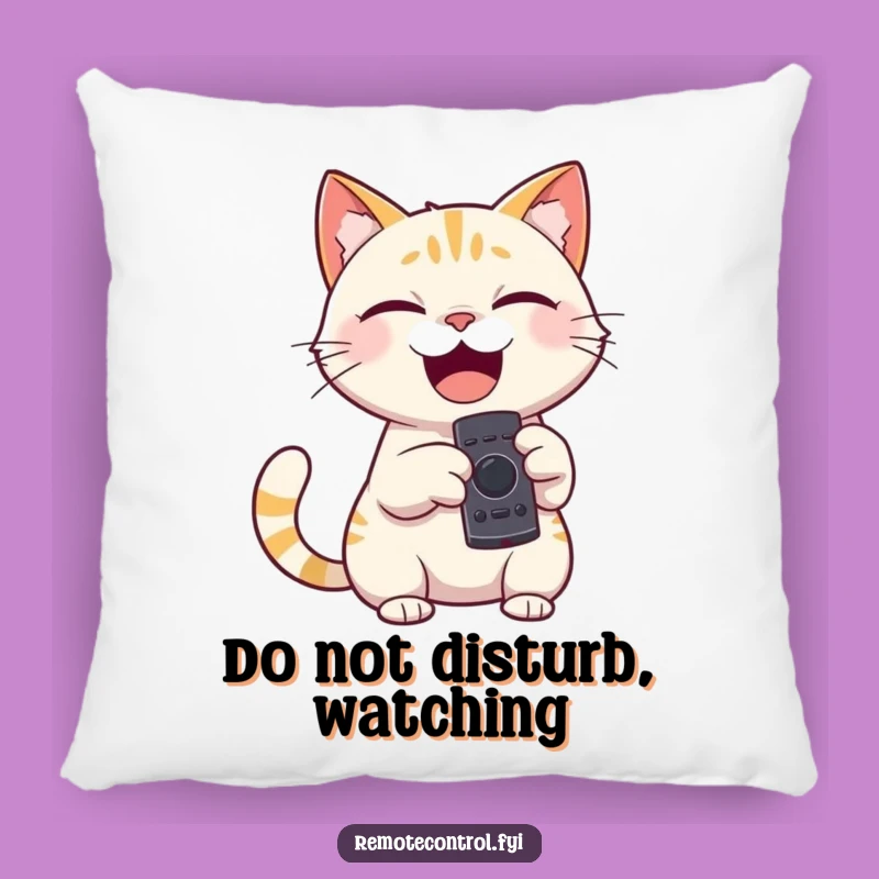 Funny Giggling Cat Pillow - Cozy Remote Control Cushion - Adorable Funny Gift
