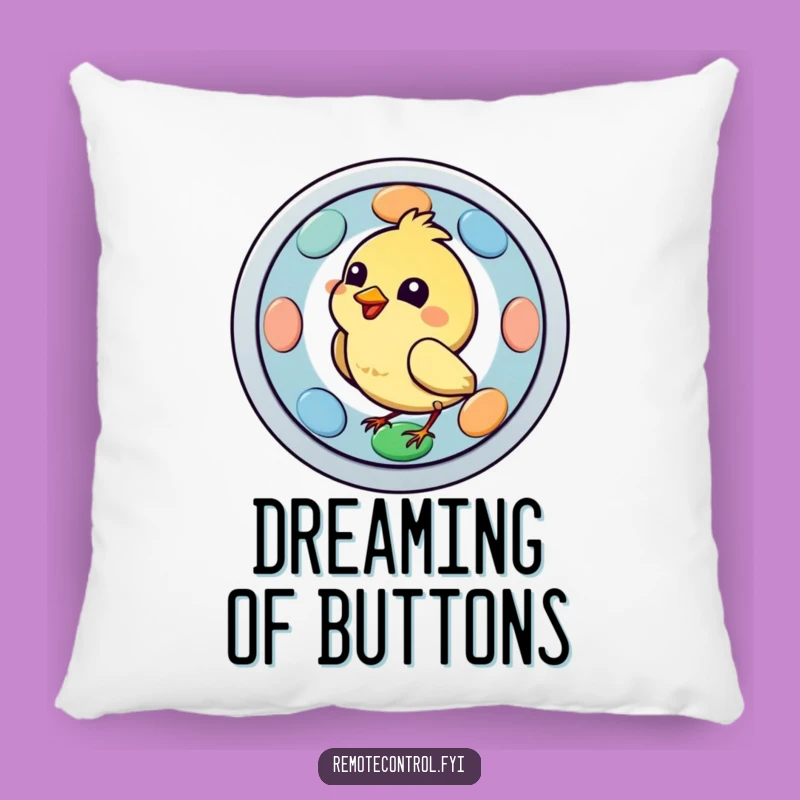 Funny Bird Remote Pillow: Soft Comedic Avian Comfort Gift