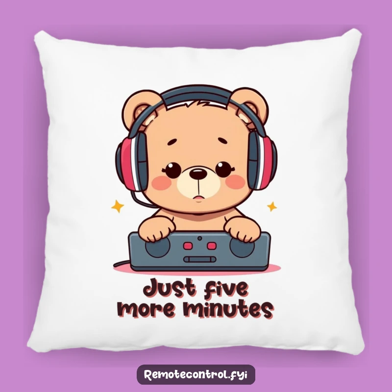 Funny Bear Accent Pillow: Add Comfy Humor to Your Living Space