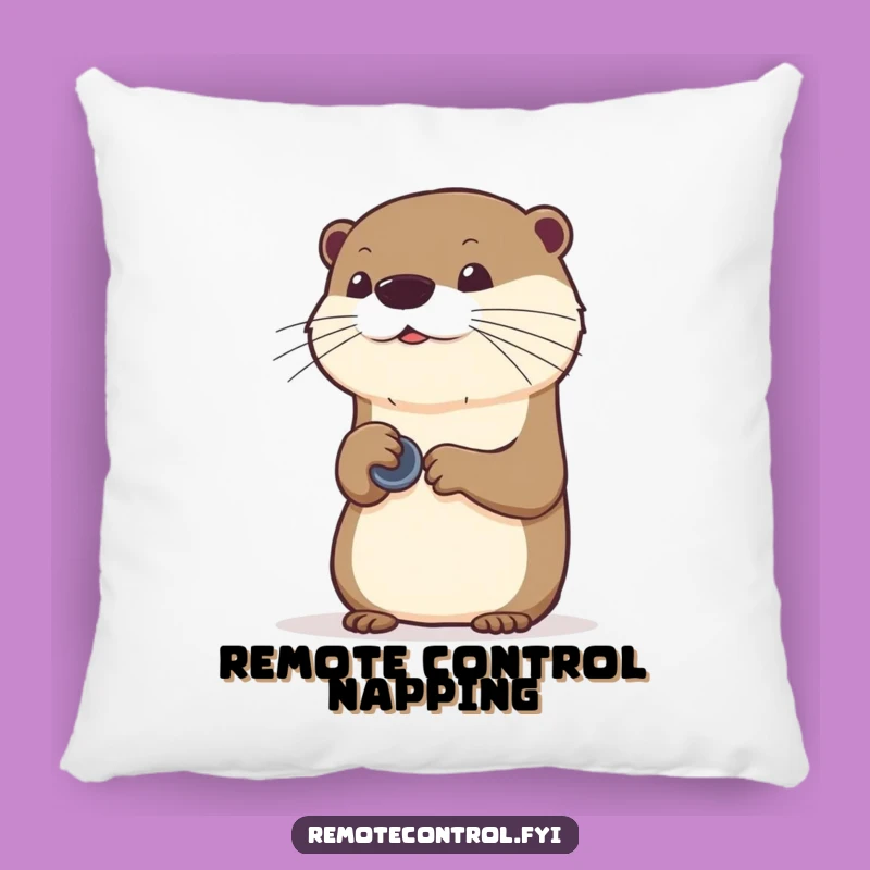 Funny Otter Control Pillow: Sit Back and Relax Hilariously