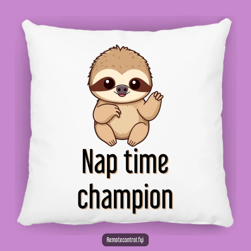 Funny Sloth Comfort Pillow: Relax and Recharge Hilariously