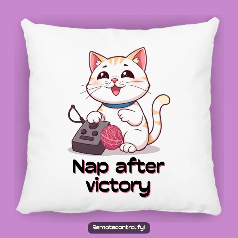 Funny Cat Remote Pillow: Soft Playful Feline Cushion for Cozy Fun
