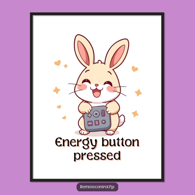 Funny Rabbit Digital Art: Instant Download for High-Energy Decor