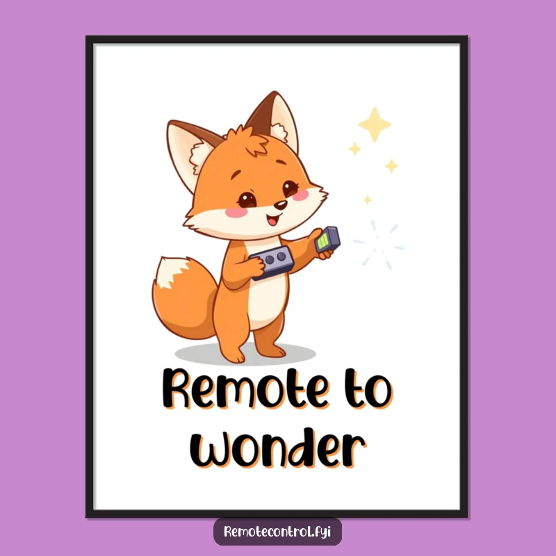 Funny Fox Magic Art: Fox's Enchanted Vision, Unique Funny Gift