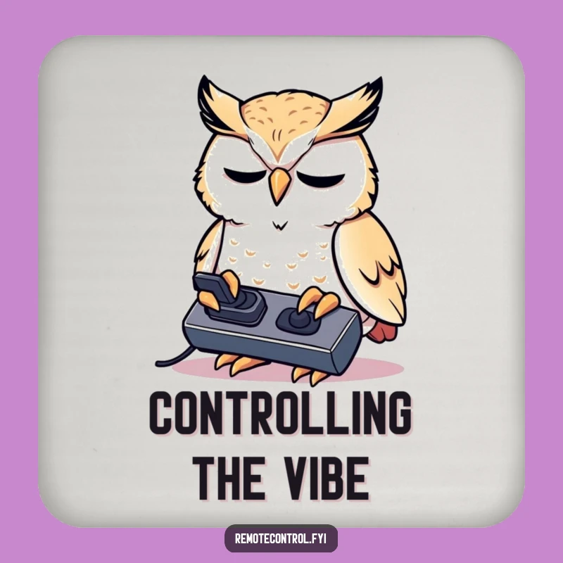 Funny Owl Coaster - Intense Remote Control Protection!