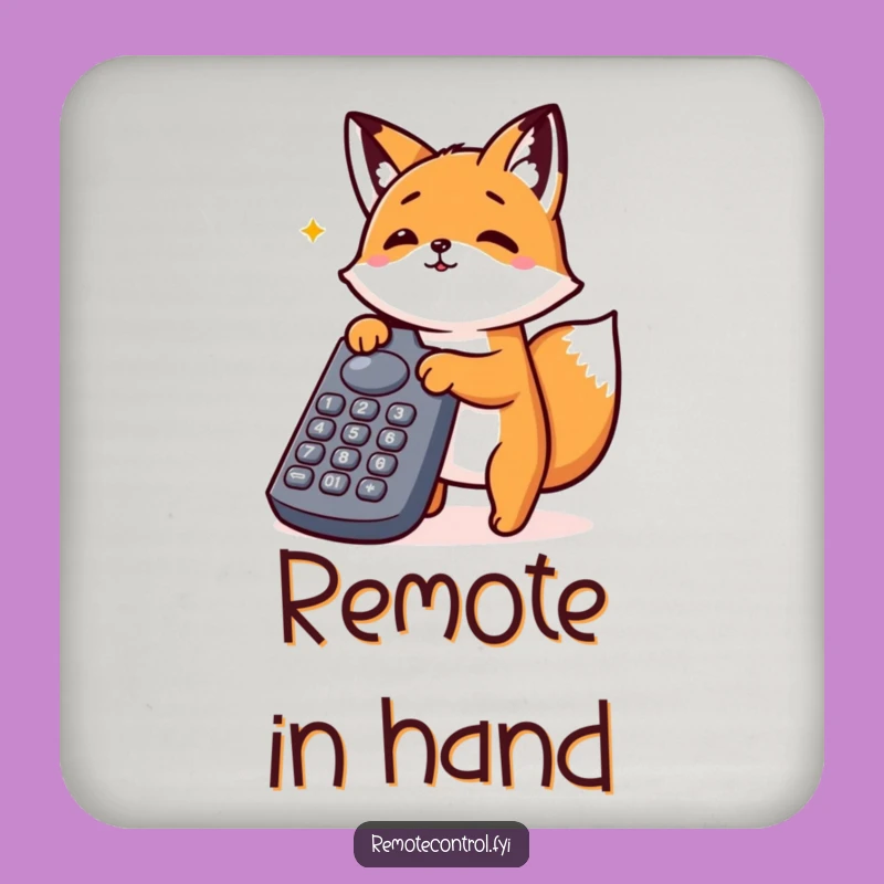 Funny Fox Coaster: Button Control, Perfect Humorous Gift