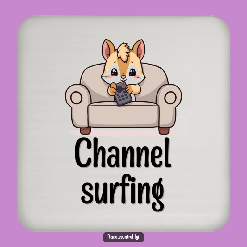 Funny Mischievous Squirrel Coaster - Protect Surfaces from Spills - Cute Funny Gift!