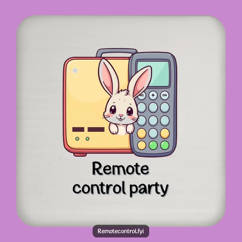 Funny Bunny Remote Control Coasters: Protect Surfaces with Humor