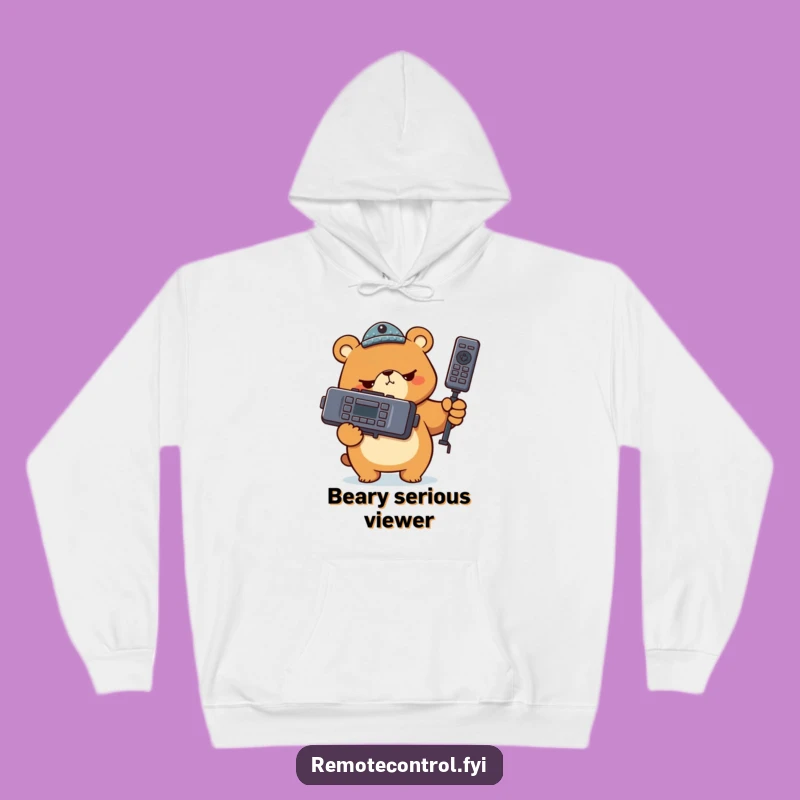 Funny Bear Remote Hoodie: Cozy Comedic Controller Comfort