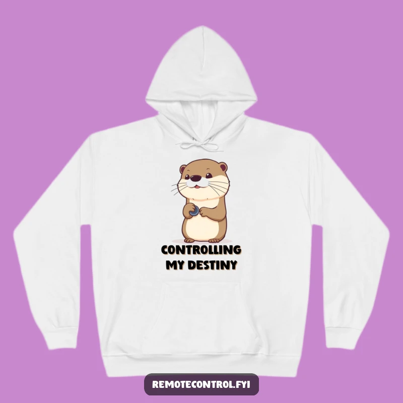 Cozy Funny Otter Command Hoodie: Stay Warm and Witty