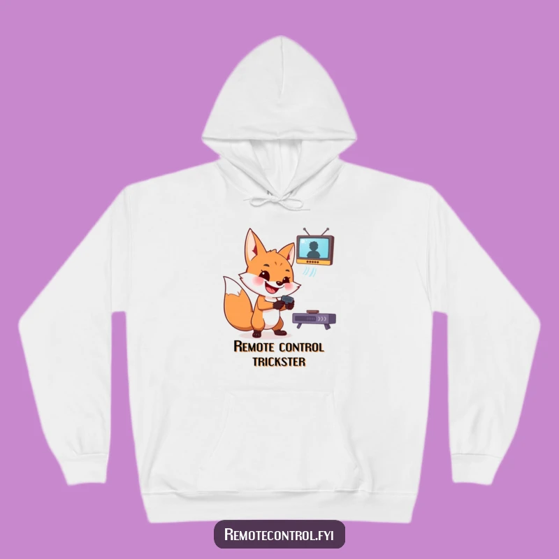 Funny Fox Hoodie: Stay Cozy and in Control with Remote Antics