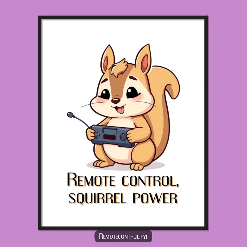 Free Printable Squirrel Wall Art: Focused Fun Downloadable Decor