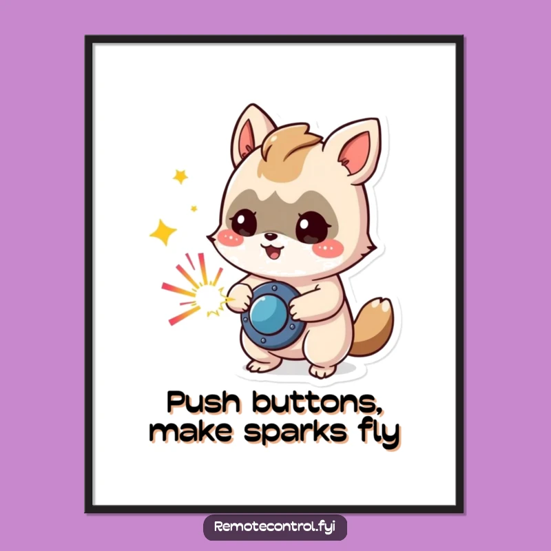 Free Printable Wall Art: Mischief Animal Sparking Energetic Decor