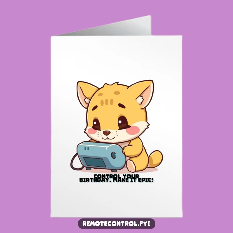 Free Printable Birthday Card: Curious Animal Controls Birthday Fun