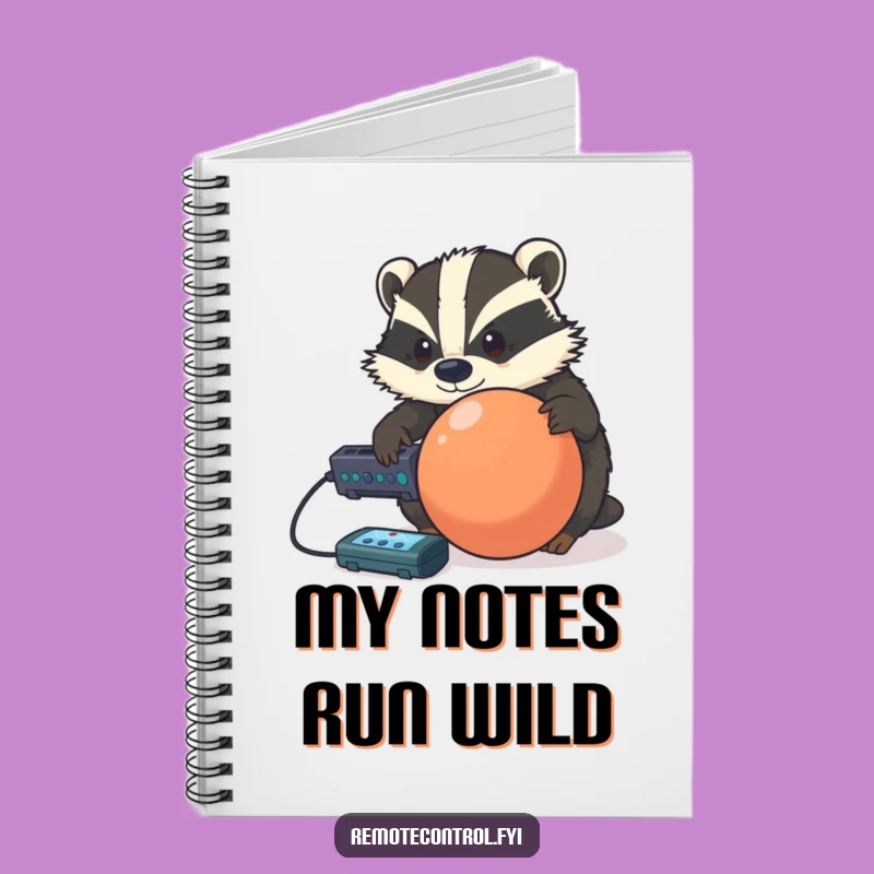 Funny Badger Goal Notebook: Track Your Progress Hilariously