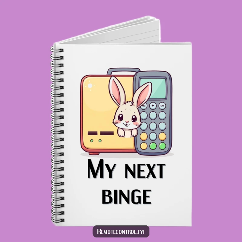 Funny Bunny Remote Control Notebook: Jot Down Ideas with Humor