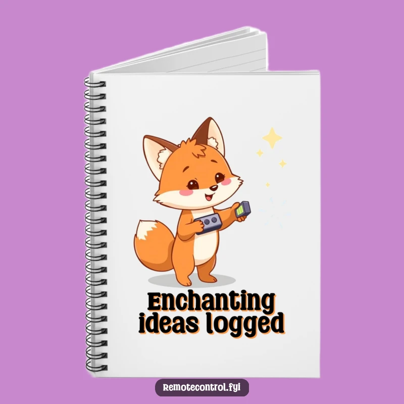 Funny Fox Magic Notebook: Fox's Enchanted Notes, Perfect Funny Stationery Gift