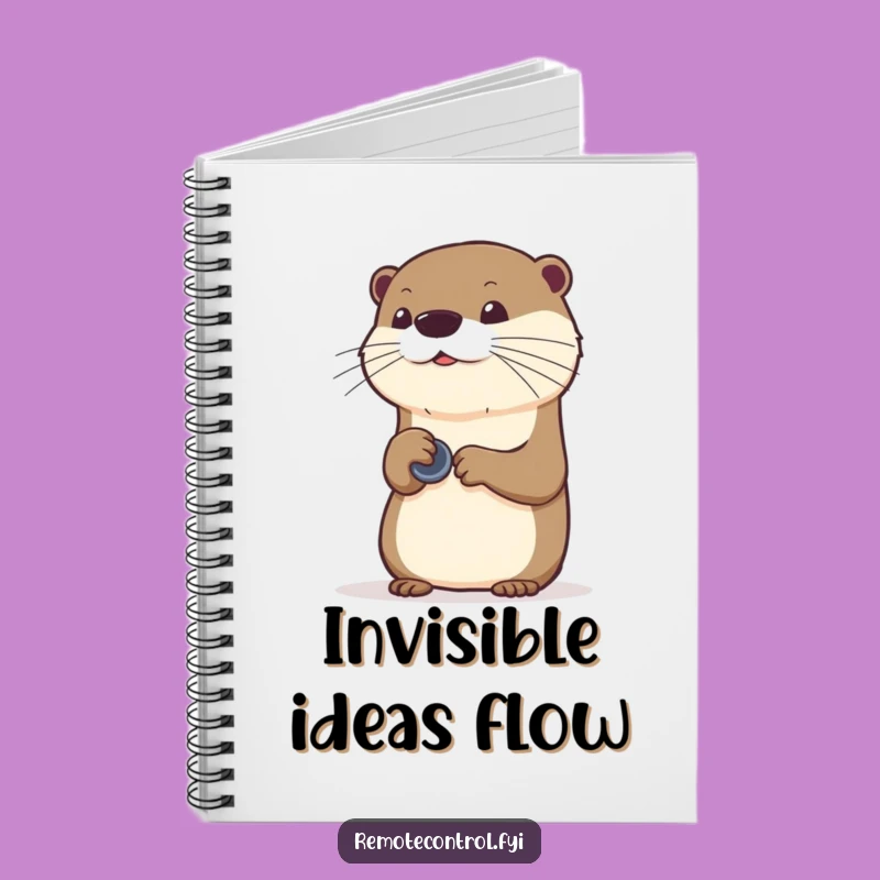 Funny Otter Idea Remote Notebook: Control Your Creativity