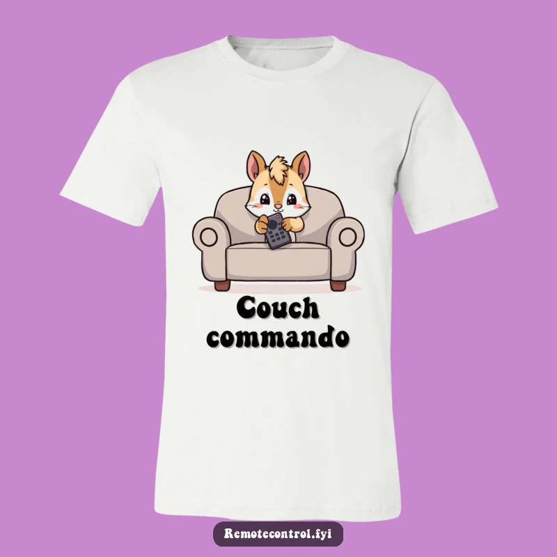 Funny Mischievous Squirrel T-Shirt: Remote Control Bandit - Awesome Funny Gift!