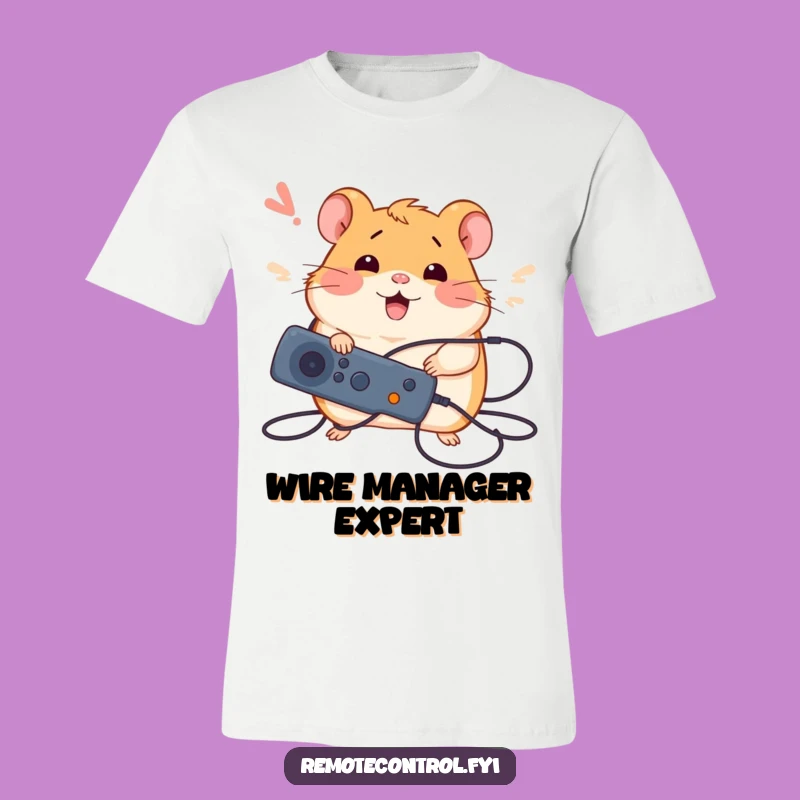 Funny Hamster Wire T-Shirt: Hamster Conquers Chaos, Ideal Funny Gift
