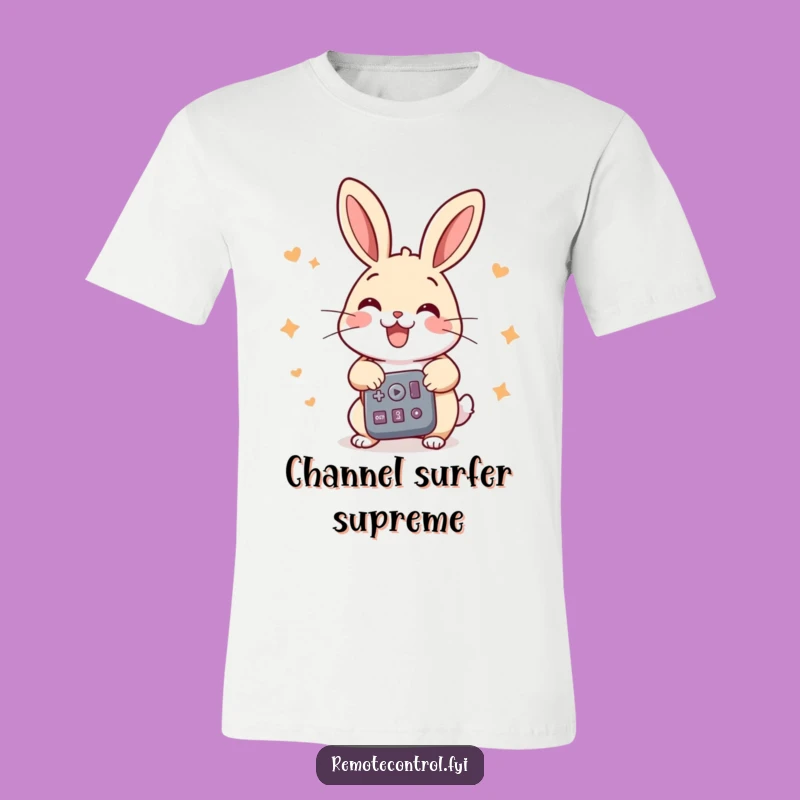 Funny Rabbit Energy T-Shirt: Hilarious Remote Control Action for Great Gifts