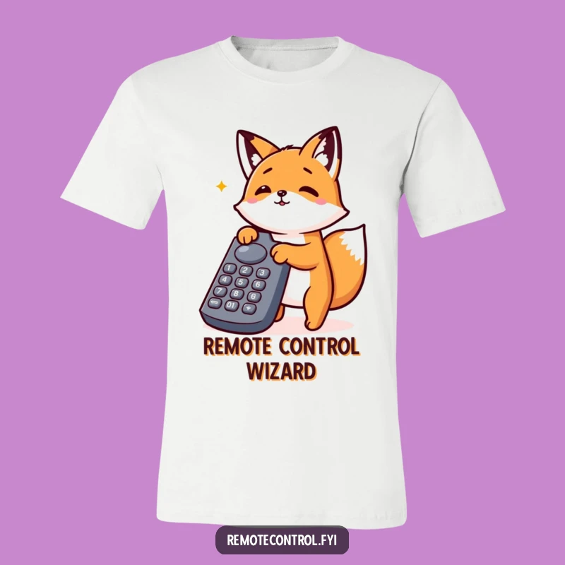 Funny Fox T-Shirt: Enthusiastic Remote Control Fun, Perfect Humorous Gift