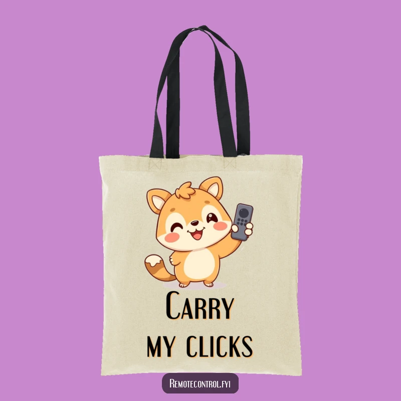 Funny Animal Remote Handler Tote Bag: Practical & Humorous Gift