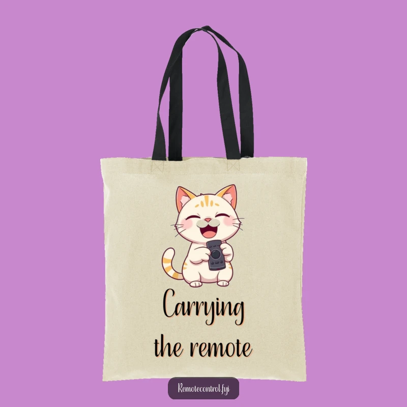 Funny Giggling Cat Tote Bag - Remote Control Fun Accessory - Ideal Funny Gift