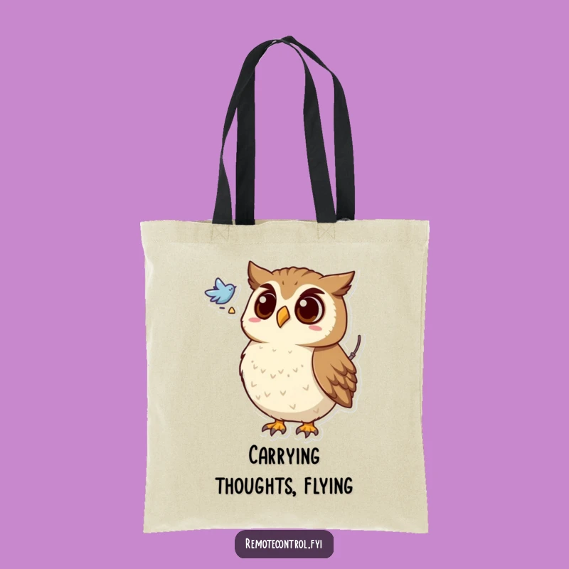 Funny Owl Mystery Tote Bag: Owl Carries Intrigue, Perfect Funny Gift