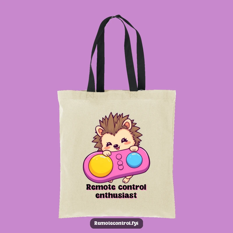 Funny Hedgehog Gadget Tote Bag - Carry Your Laughs in Style!