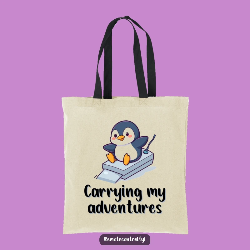 Funny Penguin Adventure Tote Bag: Carry Your Fun and Laughs